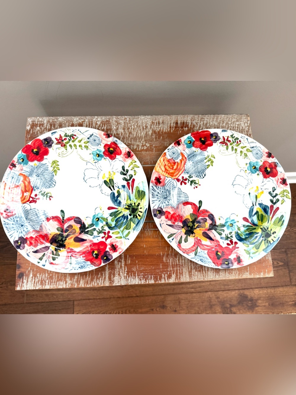 Anthropologie Estudio Flores Sissinghurst Castle Dinner Plates Set of Two